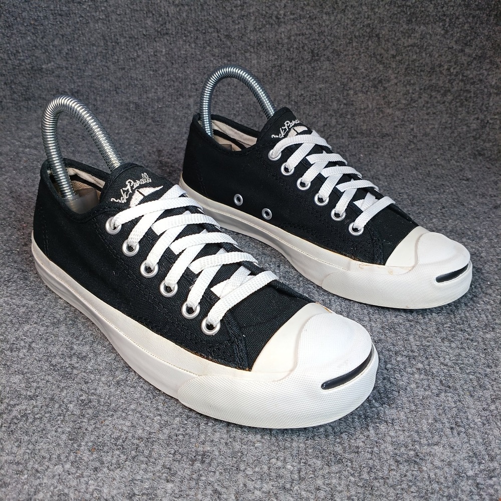 Converse Jack Purcell Sneakers Women 5.5 Black Canvas Low Top